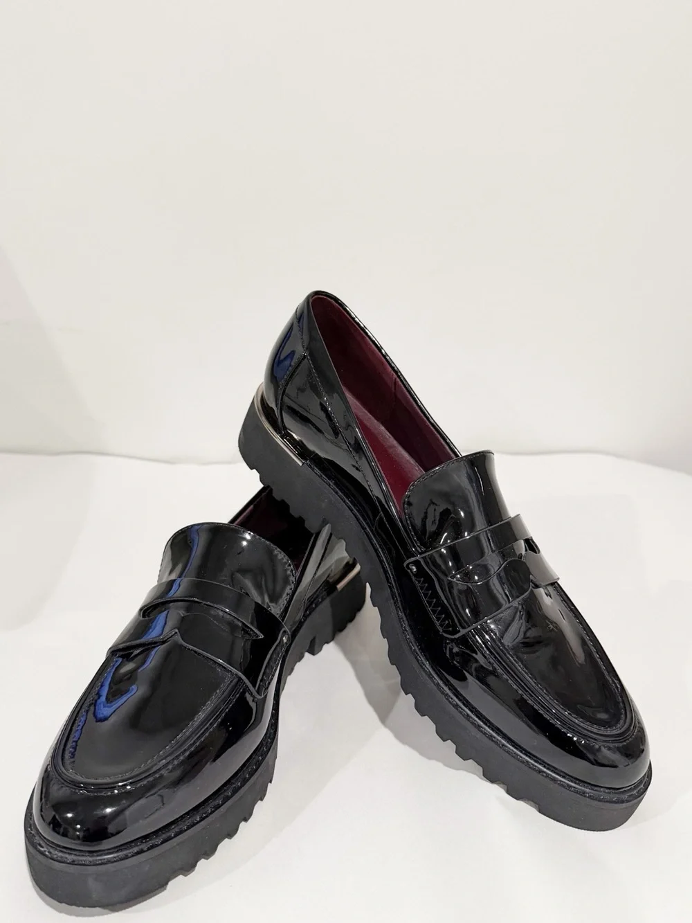 FRANCO SARTO Camrynn Loafer Lug Sole Black NEW Preppy Classic Size 9